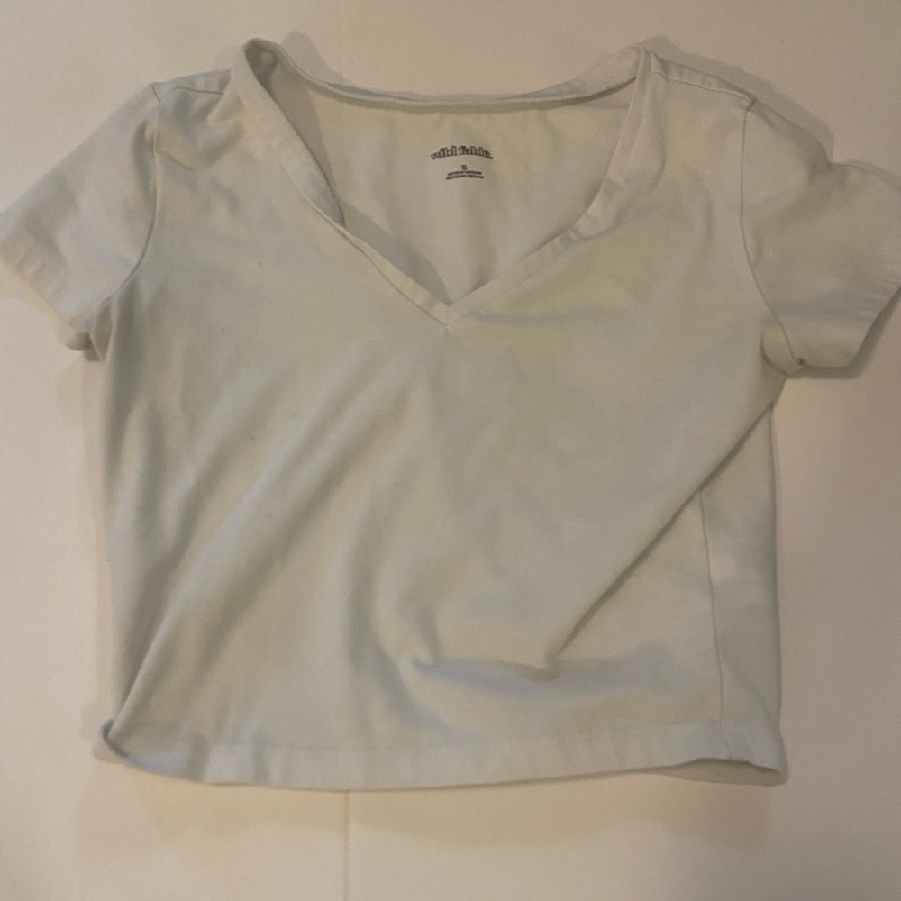 White Target crop top